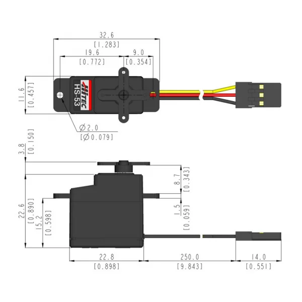 HS53 Super-Economy Feather Servo 8g