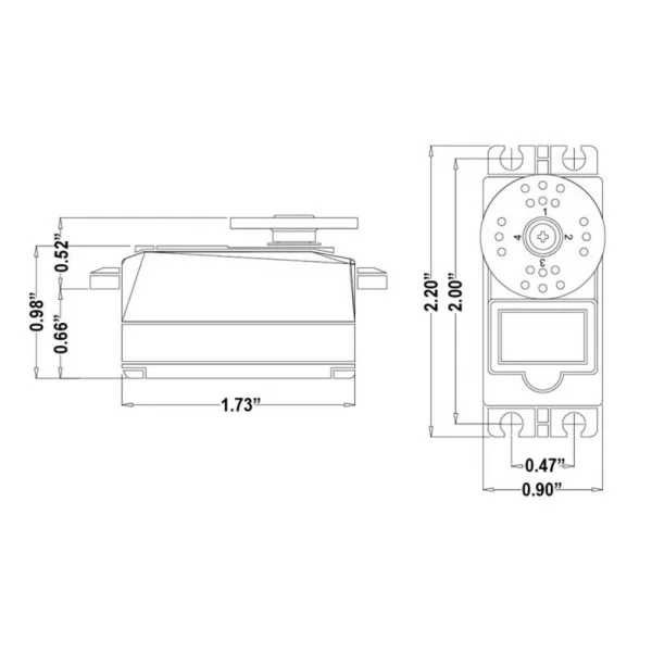 Hitec HS77BB Lo Profile Aileron Servo