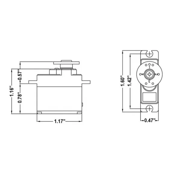 Hitec HS81 Micro Servo Speed Torque Hybrid I.C.