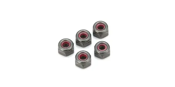 Kyosho Nylon Lock Nuts M2.6 X3.0 (5) &mdash; image 3 of 3