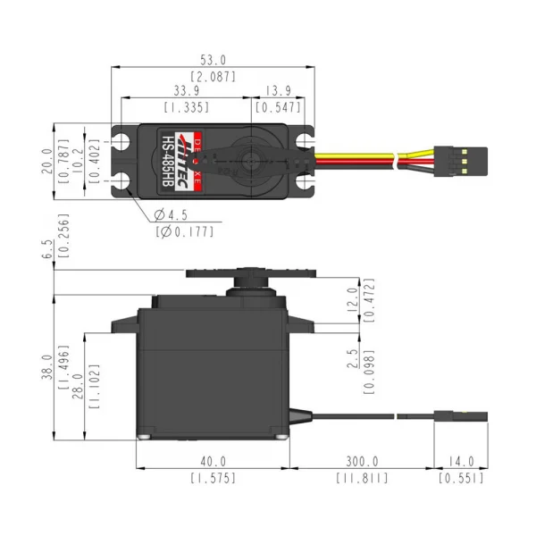 Hitec HS485HB Std Servo Deluxe Dual BB
