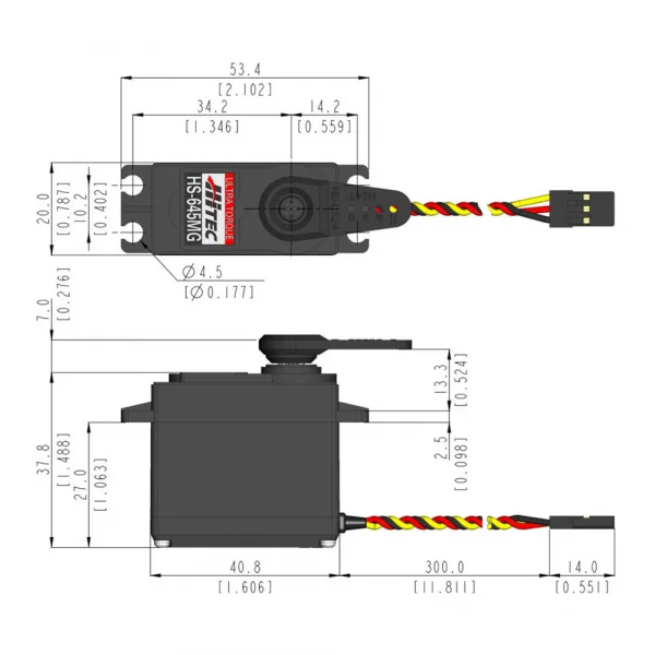 HS645MG Bulk Box (10pcs Servo In Box)