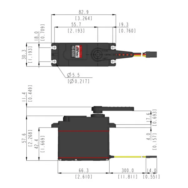 Hitec HS805BB Mega Quarter Scale Servo