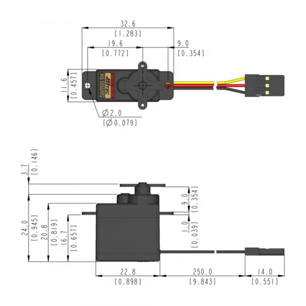 Hitec HS5055MG Digital Feather Servo