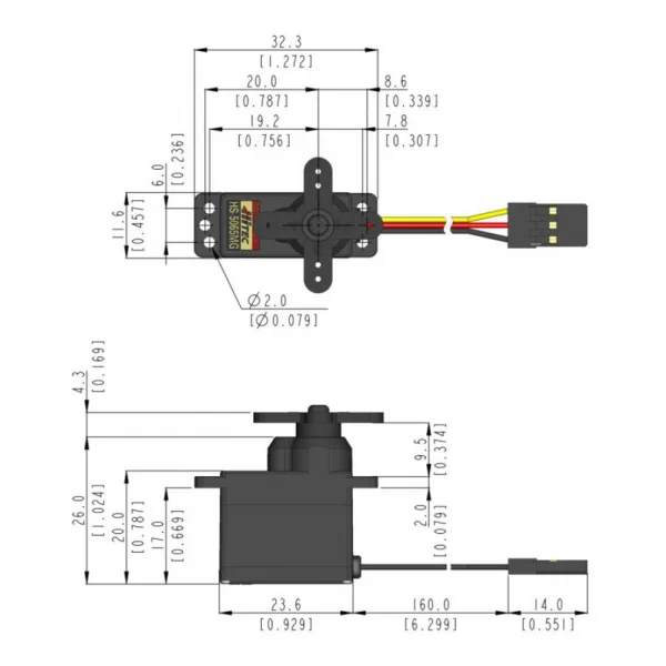 Hitec HS5065MG Digital Feather Servo