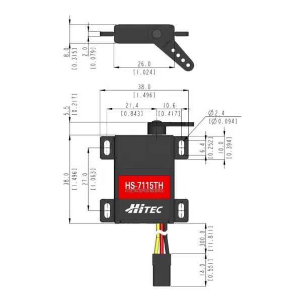 Hitec HS7115TH Digital Wing Servo