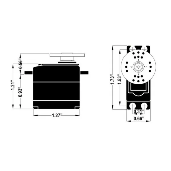 Hitec HS5245MG Digital Mighty Mini Servo - Metal Gear