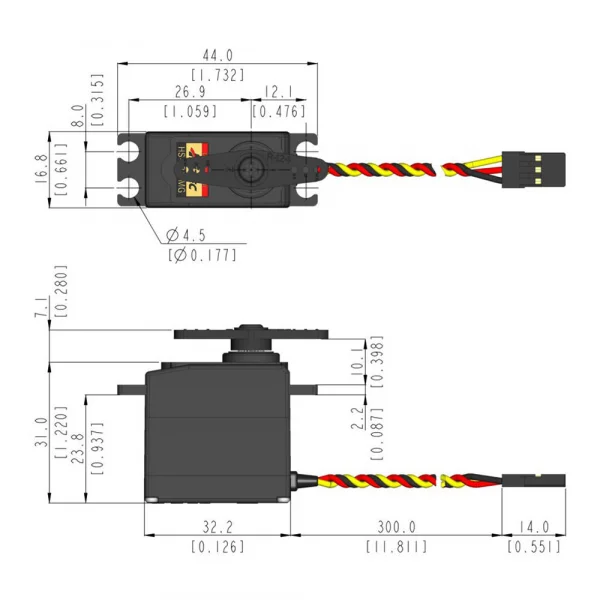 Hitec HS5245MG Digital Mighty Mini Servo - Metal Gear
