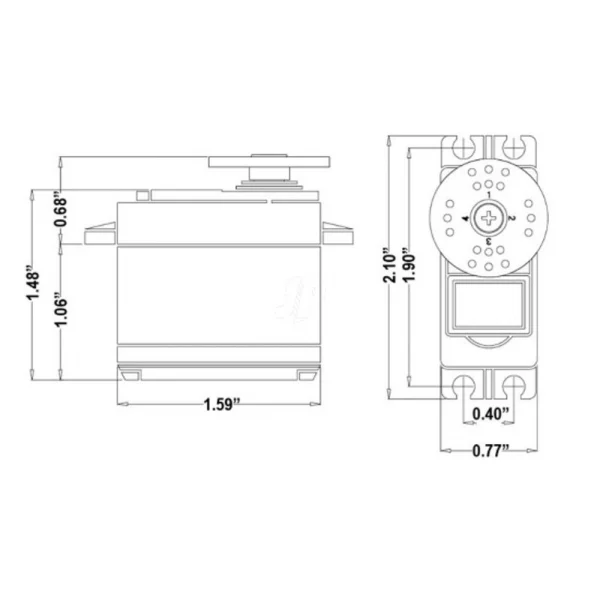 Hitec HS5485HB Digital Hi Torque HD Gears Dual BB — image 4 of 8