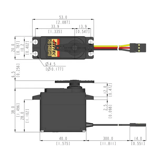 Hitec HS5485HB Digital Hi Torque HD Gears Dual BB — image 8 of 8