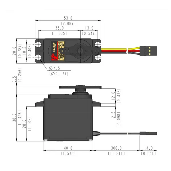 Hitec HS5495Bh Digital HV Hi Torque HD Gears Dual