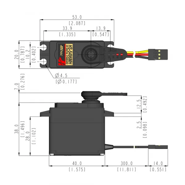 Hitec HS5496mh Digital HV High Torque Metal Gears