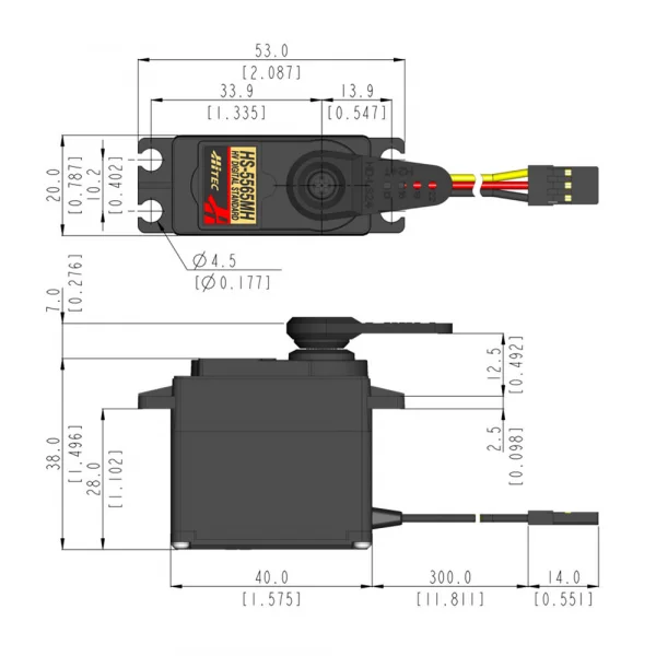 Hitec Hs5565Mh Digital Coreless H/V M/G Servo