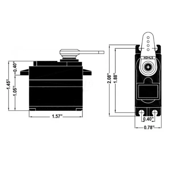 Hitec Hs5585Mh Digital Coreless H/V M/G Servo