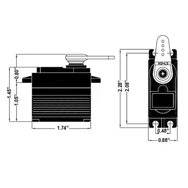 Hitec HS7950TH Ultra Torque Servo - 35kg / 0.13 sec
