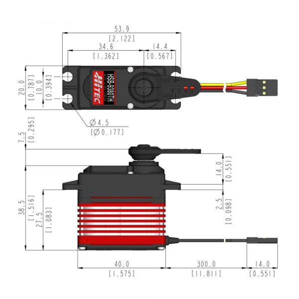 Hitec Hsb9380Th Brushless HV Ultra Torque Servo