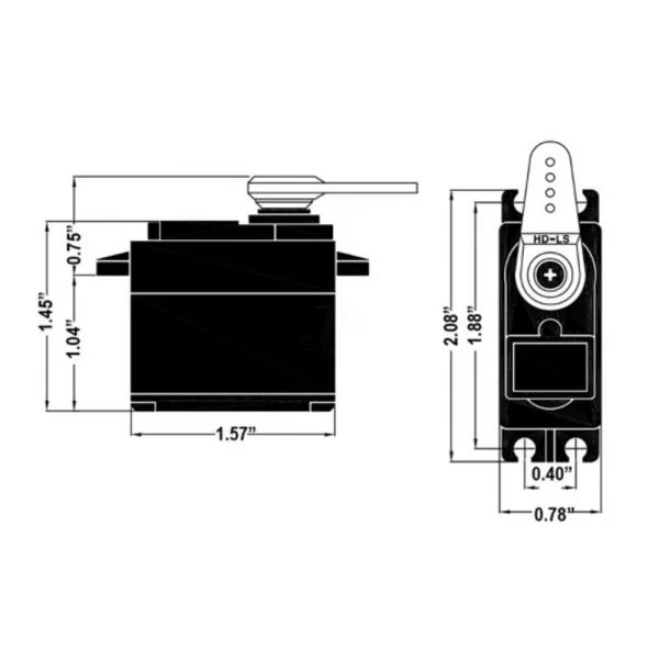 Hitec HS7985MG G2 Digital Servo - 12.4kg - 0.13 Sec