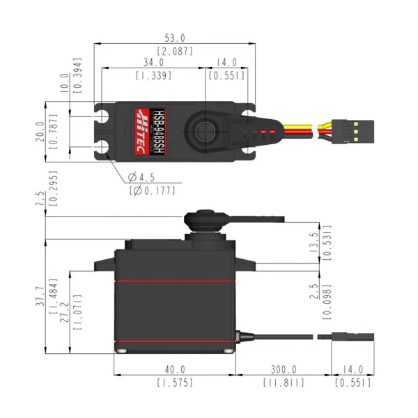 Hitec Hsb9485Sh Brushless HV Ultra H/Torque Servo