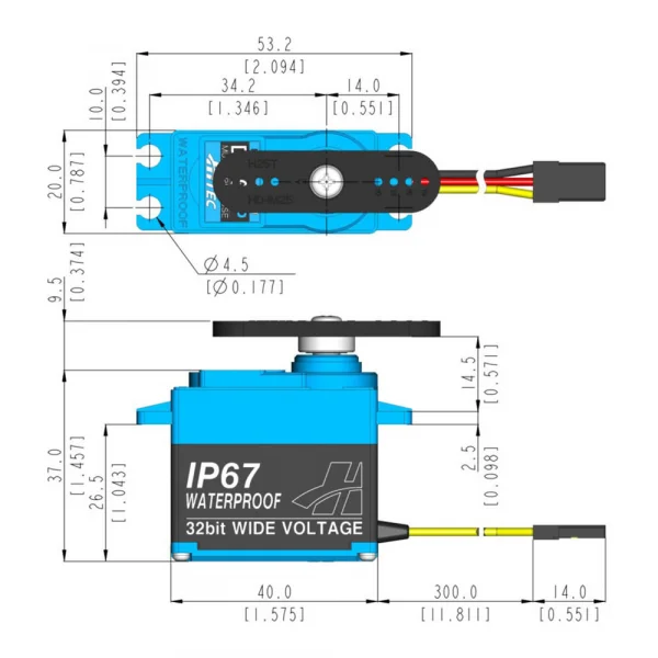 Hitec D956WP Waterproof Version of D954SW
