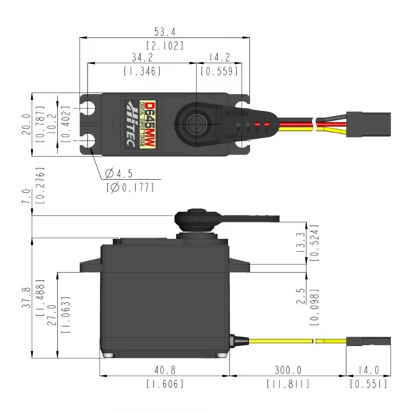 Hitec D645MW Wide Voltage Super Torque Servo