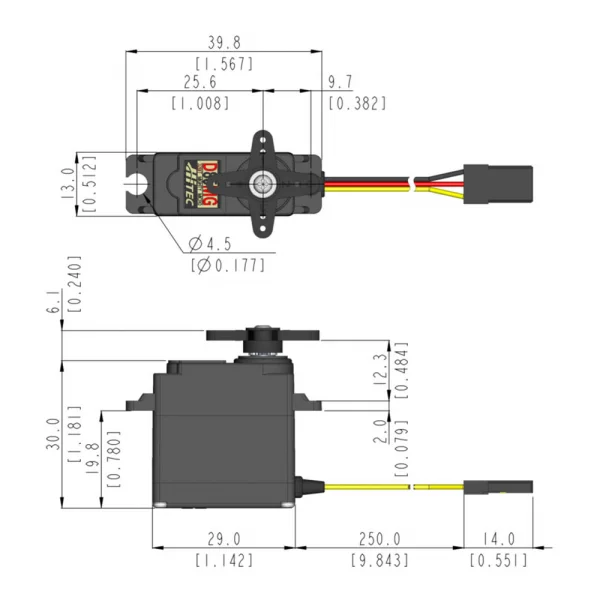 Hitec D85MG Mighty Micro With Metal Gears Servo