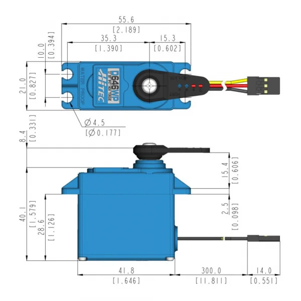 Hitec D646WP Wide Voltage Waterproof Servo