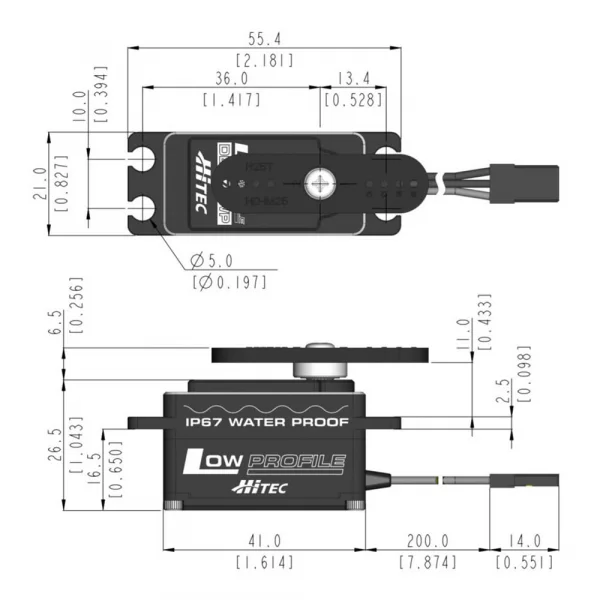 Hitec DB777WP BLDC Low Profile WP Servo