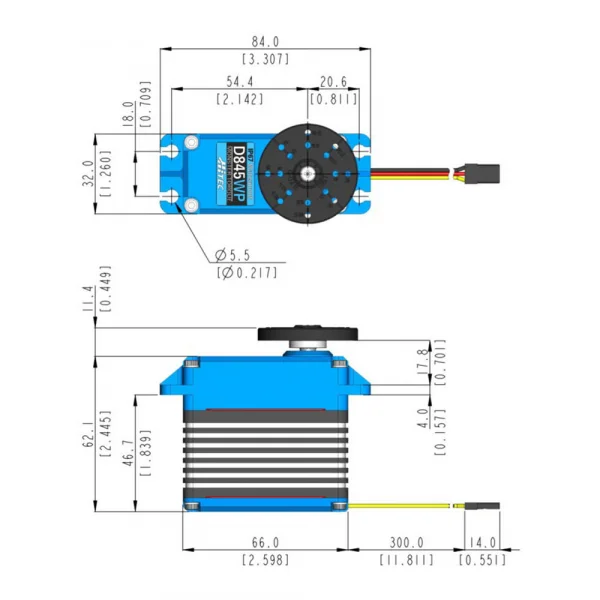 Hitec D845WP WV Mega Scale Torque