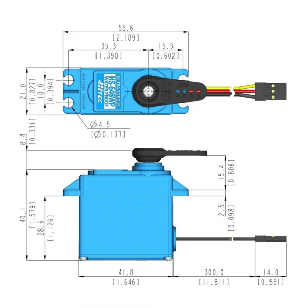 Hitec HS646WP Waterproof Servo (High Voltage)