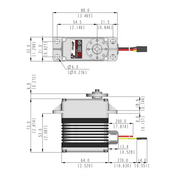 HS1005SGT High Voltage Ultra Giant Servo