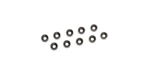 Kyosho 3mm Flat Head Washer Gun Metal (10) — image 2 of 2