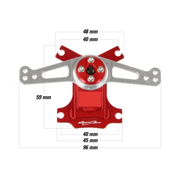 Hitec Ultra Duty Rudder Tray Conversion Set (58499)
