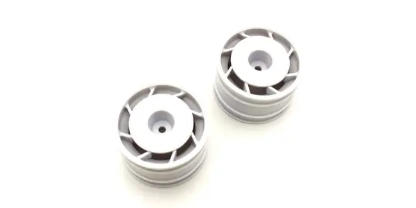 Kyosho 1:10 Ultima Rear Wheels 8D 50mm (2) - White &mdash; image 2 of 2