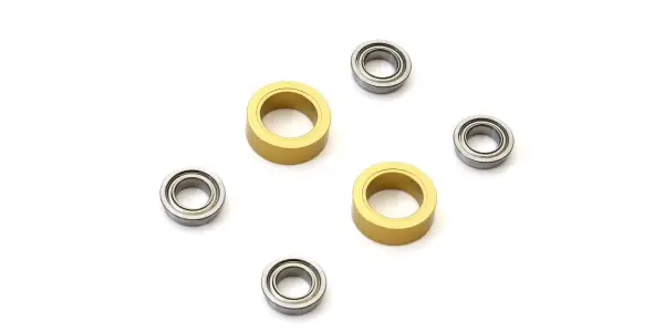 KYOSHO SP Wheel shaft double bearing set EP Fantom (2) - Gold &mdash; image 3 of 3