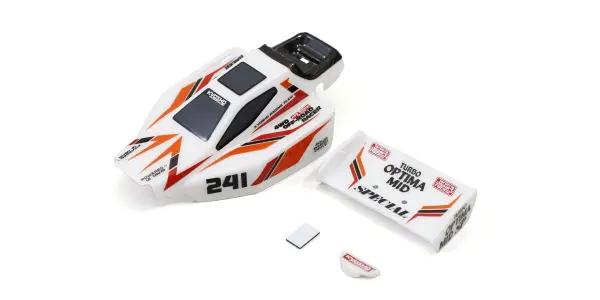 KYOSHO Pre-painted Mini-Z Buggy Turbo Optima Mid SP Body Set - White — image 3 of 3