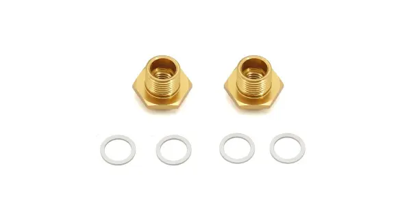 Front Wheel Hub Kyosho EP Fantom 4WD - Gold &mdash; image 3 of 3