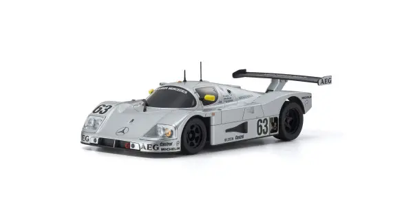 Kyosho Autoscale Mini-Z Sauber Mercedes No.63 Silver LM 1989 (W-LM) — image 3 of 3