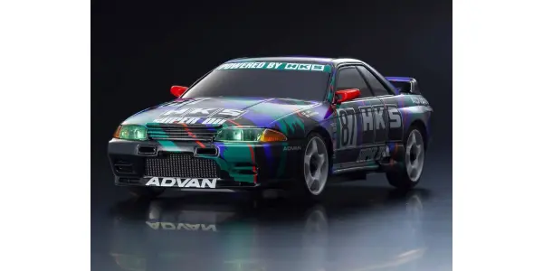 Kyosho Mini-Z AWD Nissan Skyline GT-R R32 1993 HKS #87 (MA020-KT531P) — image 6 of 6