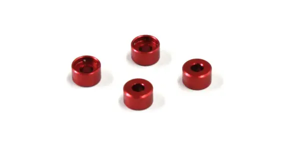 Kyosho Mini-Z MR03 Aluminium Collar for MZW418 (4) 3.0mm/Red — image 2 of 2
