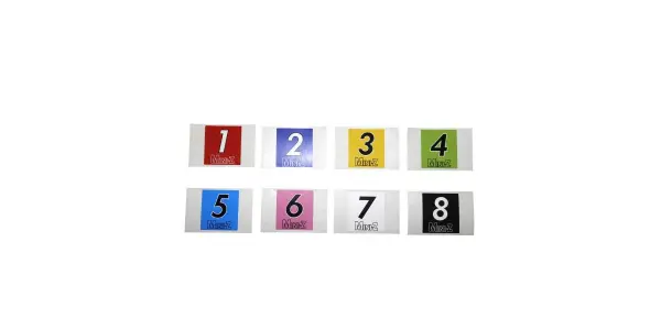 Kyosho Mini-Z Car Number (No.1-8) 50 Sets &mdash; image 3 of 3