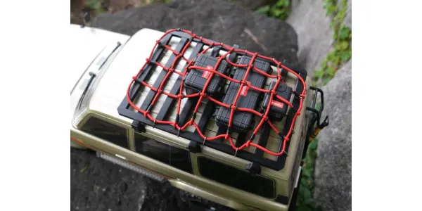 Kyosho KC10 Series Roof Rack Net and Accessories - Red — image 5 of 6
