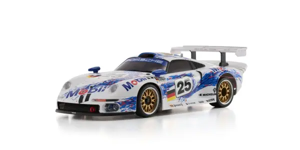 Kyosho Mini-Z MR04 RWD Porsche 911 GT1 1996 Mobil1 #25 (W-RM) — image 1 of 6