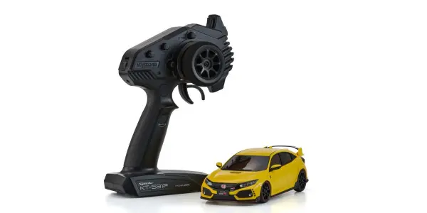 Kyosho Mini-Z AWD Honda Civic Type R Sunlight Yellow (MA020N-LL) &mdash; image 3 of 5