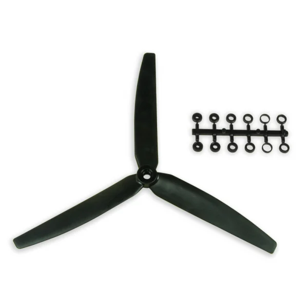 GWS Scale Prop 7X3.5 3-Blade Black