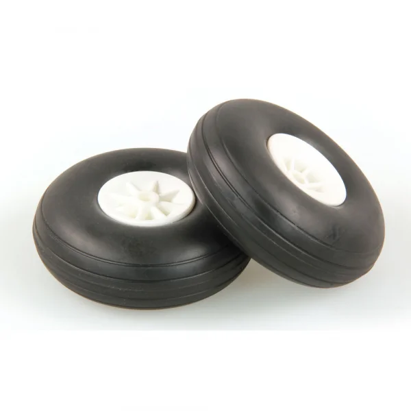 J Perkins JP White Wheels 2 1/2Ins - (63mm) (20)