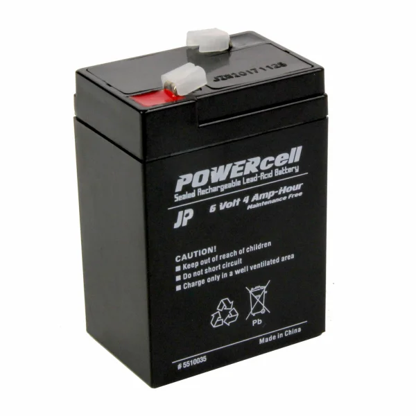 J Perkins 6V 4 AMP Powercell Gel Battery