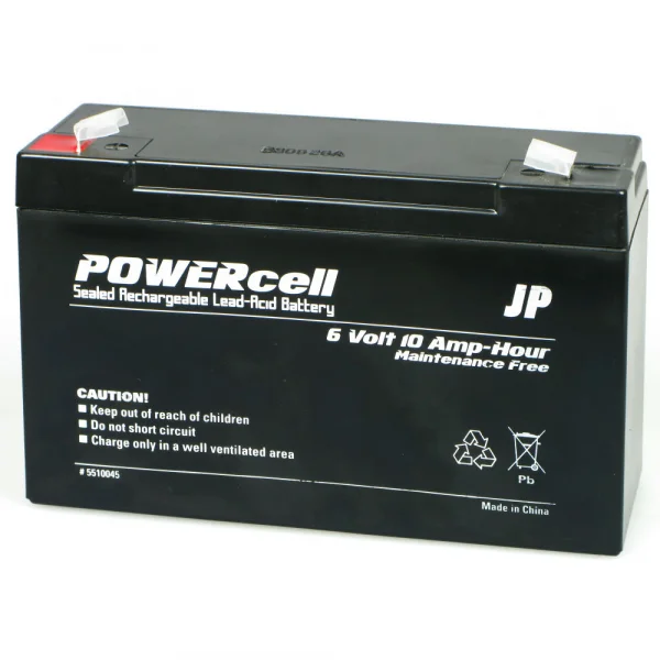 J Perkins 6V-10AMP Powercell Gel Battery