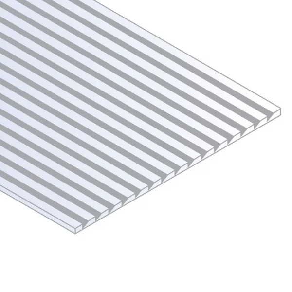 Evergreen 6x12in (15x30cm) Novelty Siding Sheet .040in (1.0mm) Thick .109in Spacing (1 Sheet per pack)
