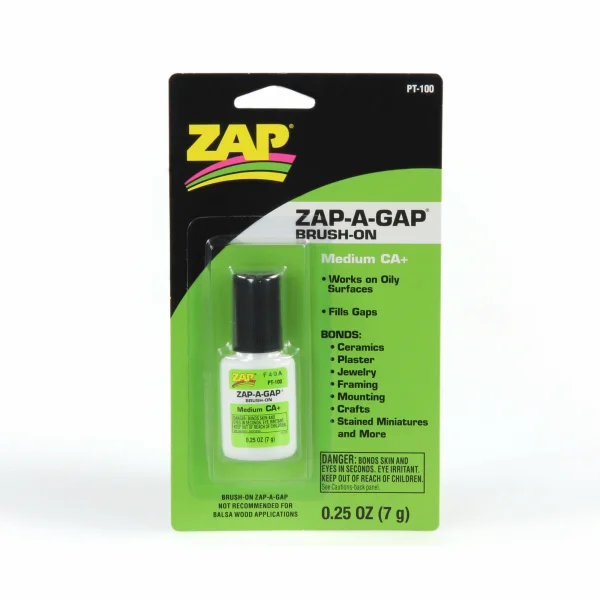 Zap PT100 Brush-On Thick Gap Filling Cyanoacrylate Superglue