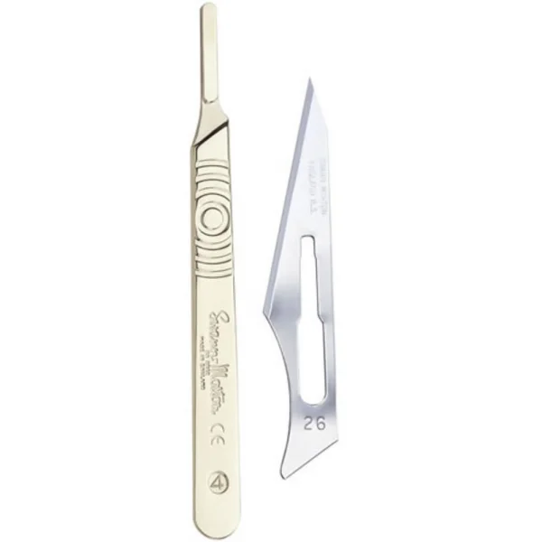 Swann Morton Surgical Handle No 4 + 26 Blades Metal